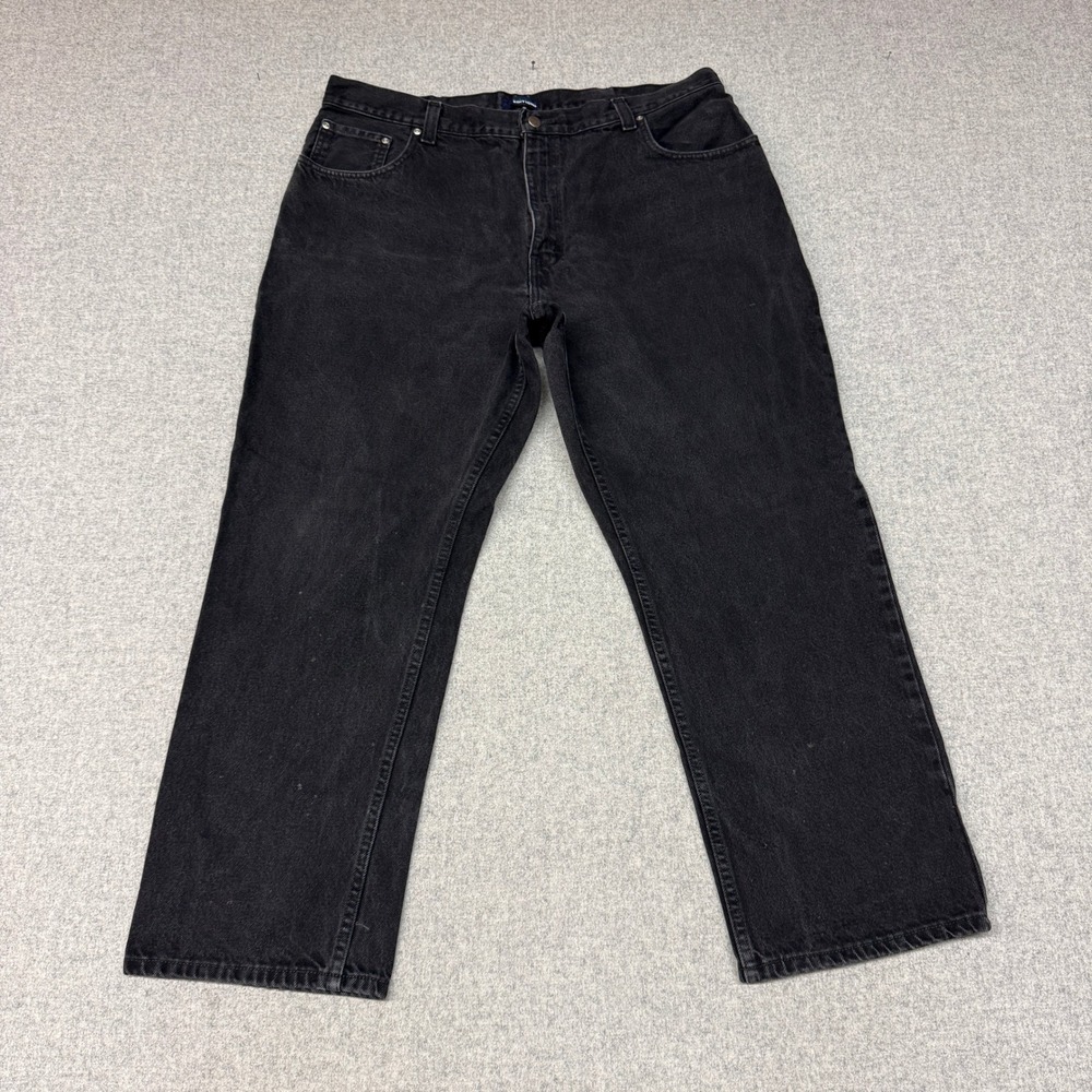 Basic Editions Jeans 40x30 Black Denim Mens Straight Leg 100% Cotton 5-Pocket 40